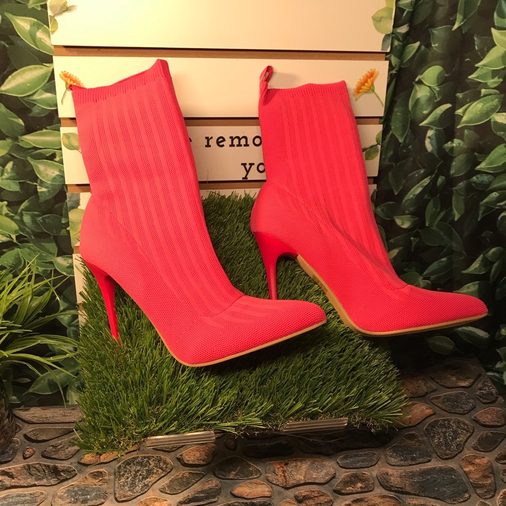 Fashion Nova sock heel Bootie